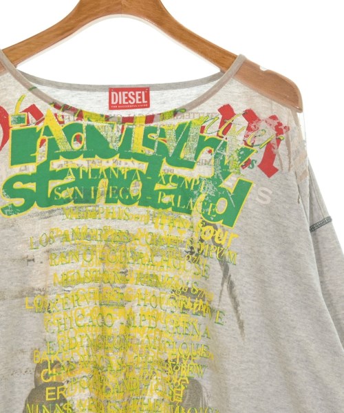 DIESEL（ディーゼル）Tシャツ・カットソー グレー サイズ:L レディース/2200665125058