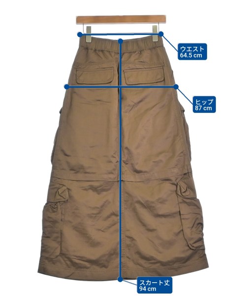DIESEL（ディーゼル）ロング・マキシ丈スカート 茶 サイズ:36(S位) レディース/2200665281051