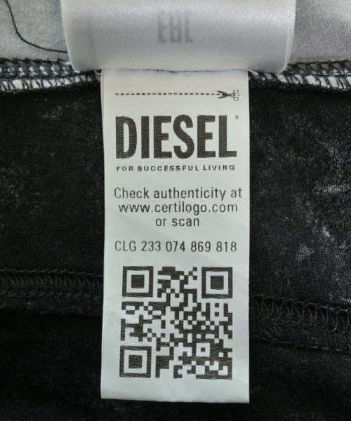 DIESEL（ディーゼル）Tシャツ・カットソー 黒 サイズ:-(M位) レディース/2200665508028