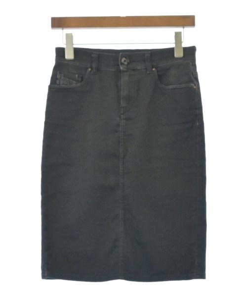 DIESEL(ディーゼル)ひざ丈スカート 黒 サイズ:25(S位)/2200666736017