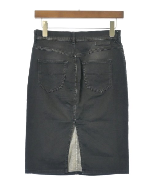 DIESEL（ディーゼル）ひざ丈スカート 黒 サイズ:25(S位) レディース/2200666736017