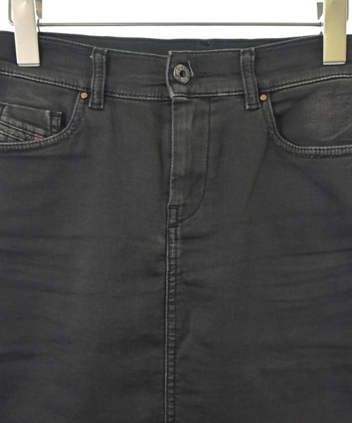 DIESEL（ディーゼル）ひざ丈スカート 黒 サイズ:25(S位) レディース/2200666736017