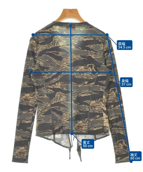 DIESEL（ディーゼル）Tシャツ・カットソー カーキ サイズ:XS レディース/2200667667075