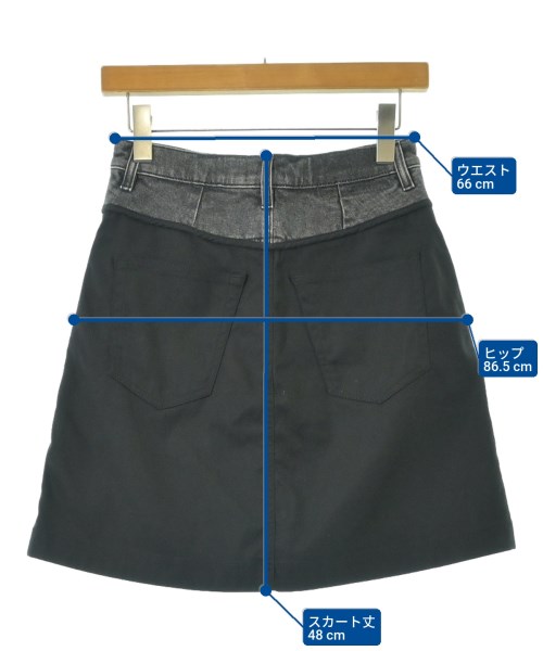 DIESEL（ディーゼル）ミニスカート 黒 サイズ:27(M位) レディース/2200668238083
