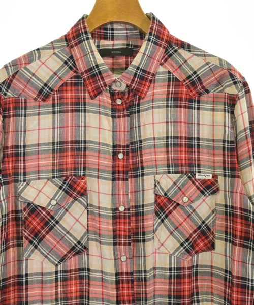 DIESEL（ディーゼル）カジュアルシャツ 赤 サイズ:XL レディース/2200717426218
