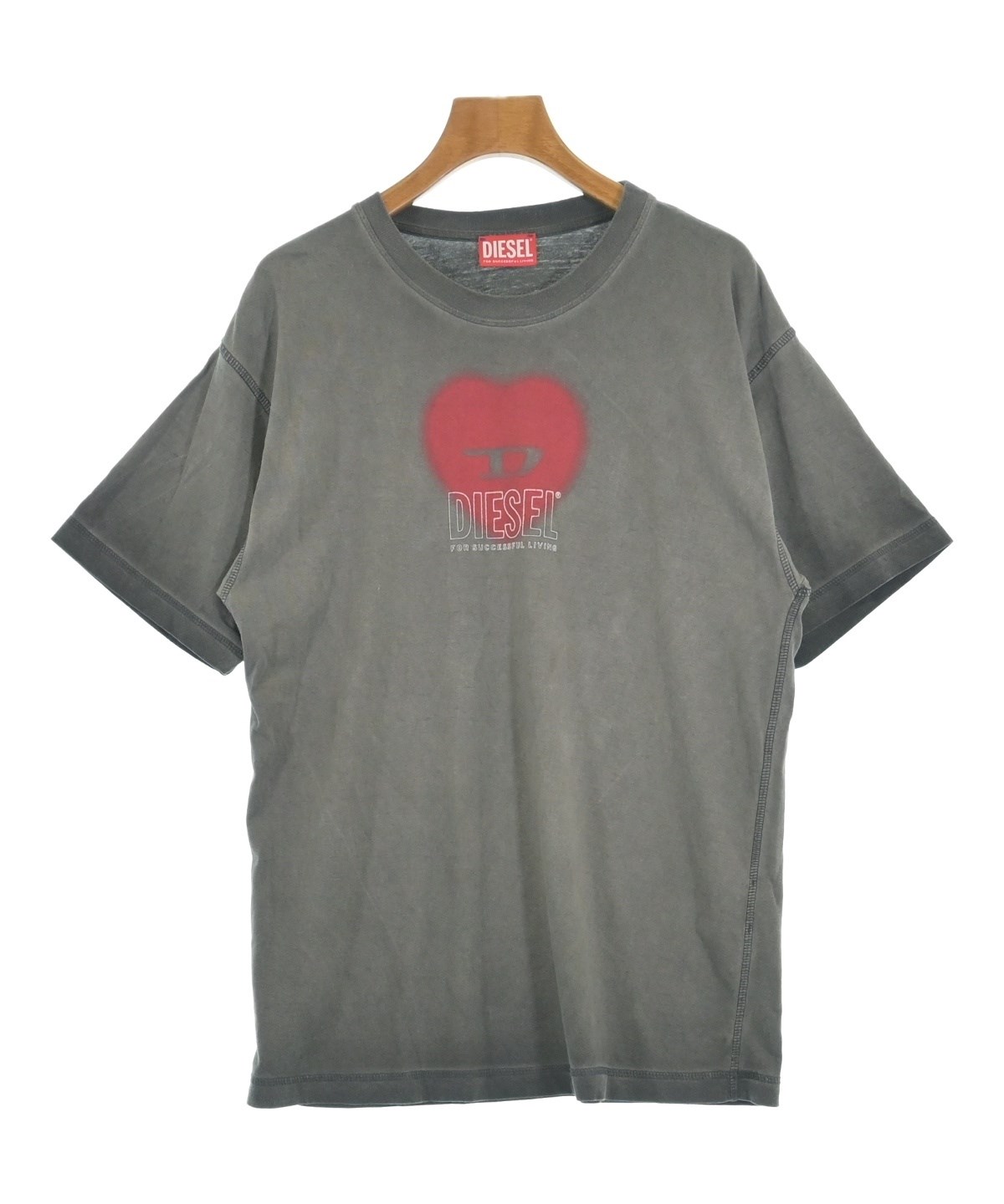 DIESEL（ディーゼル）Tシャツ・カットソー グレー サイズ:XS