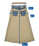 DIESEL（ディーゼル）ロング・マキシ丈スカート ベージュ サイズ:25(S位) レディース/2200682264327