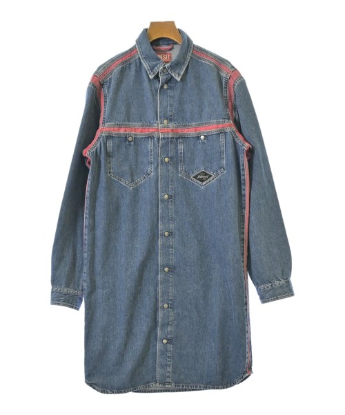 DIESEL（ディーゼル）シャツワンピース 紺 サイズ:XS レディース/2200690968026
