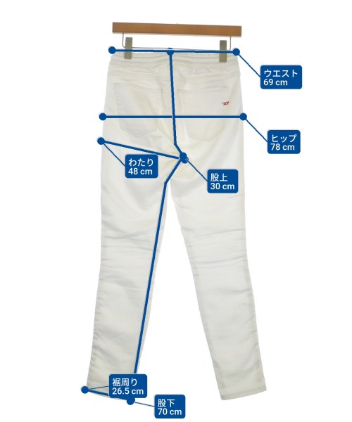 DIESEL（ディーゼル）デニムパンツ 白 サイズ:23(XS位) レディース/2200690968149
