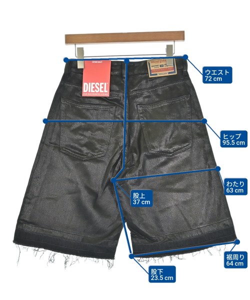 DIESEL（ディーゼル）ショートパンツ 黒 サイズ:25(M位) レディース/2200690968231