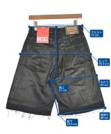 DIESEL（ディーゼル）ショートパンツ 黒 サイズ:25(M位) レディース/2200690968231