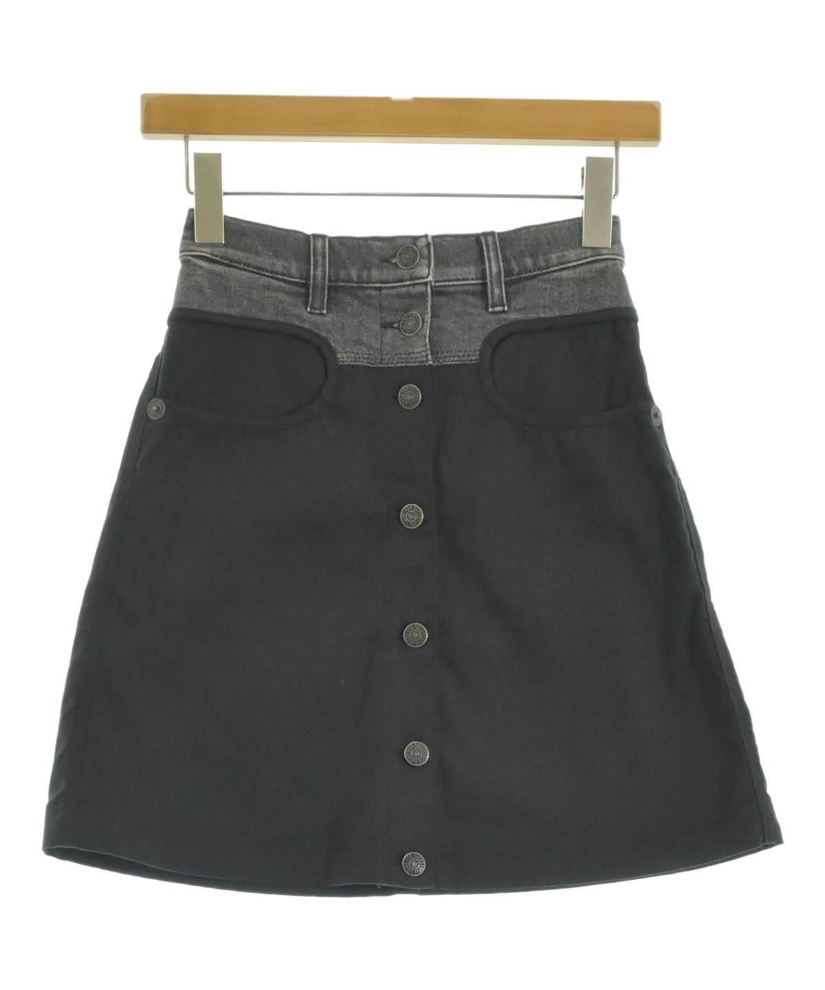 DIESEL（ディーゼル）ミニスカート 黒 サイズ:23(XS位) レディース
