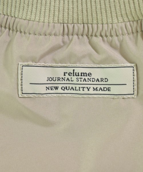 JOURNAL STANDARD relume（ジャーナルスタンダードレリューム）ブルゾン ベージュ サイズ:F レディース/2200630061077
