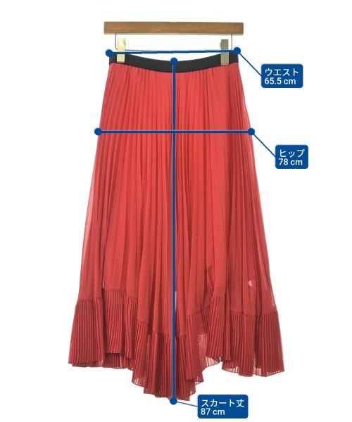 JOURNAL STANDARD（ジャーナルスタンダード）ロング・マキシ丈スカート 赤 サイズ:F レディース/2200679737124