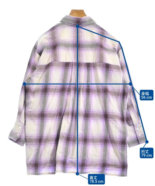 JOURNAL STANDARD（ジャーナルスタンダード）カジュアルシャツ 紫 サイズ:F レディース/2200655685036