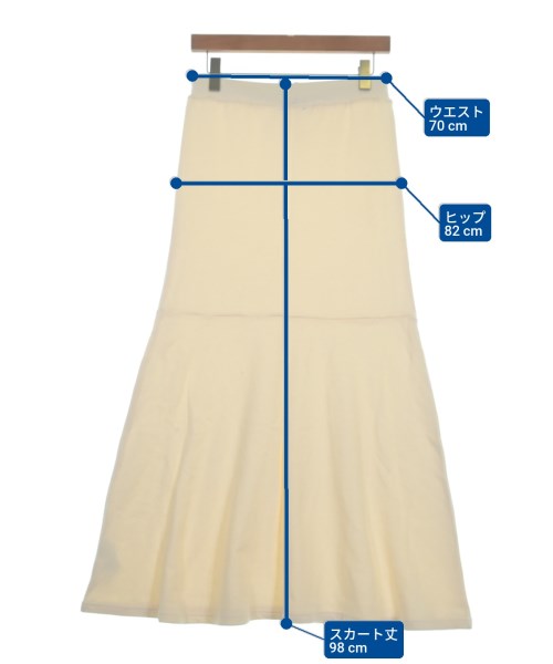 JOURNAL STANDARD（ジャーナルスタンダード）ロング・マキシ丈スカート 白 サイズ:F レディース/2200660429069