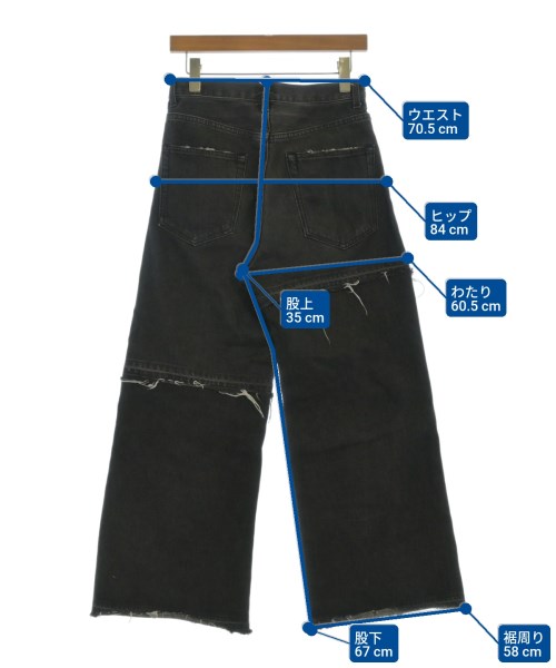 JOURNAL STANDARD（ジャーナルスタンダード）デニムパンツ 黒 サイズ:36(S位) レディース/2200661494028