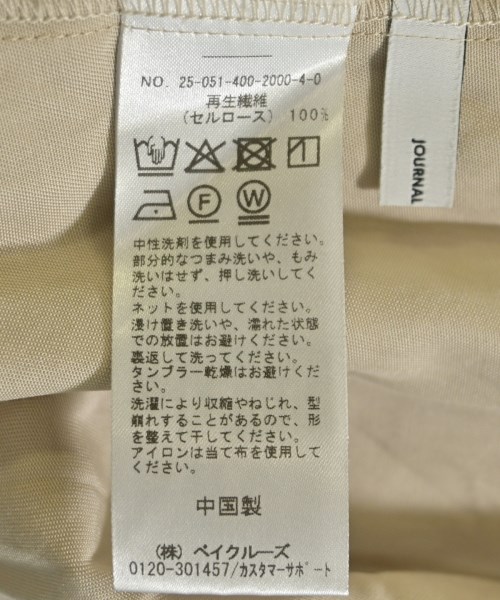 JOURNAL STANDARD（ジャーナルスタンダード）カジュアルシャツ ベージュ サイズ:F レディース/2200715150016