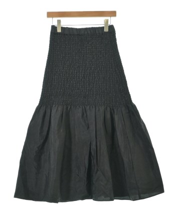 年末SALE⭐︎JACKBUNNYGOLF スカート サイズ1 黒 風通ジャカード 巻き風スカート（72-16FG01-204）｜ギャバジンK.T