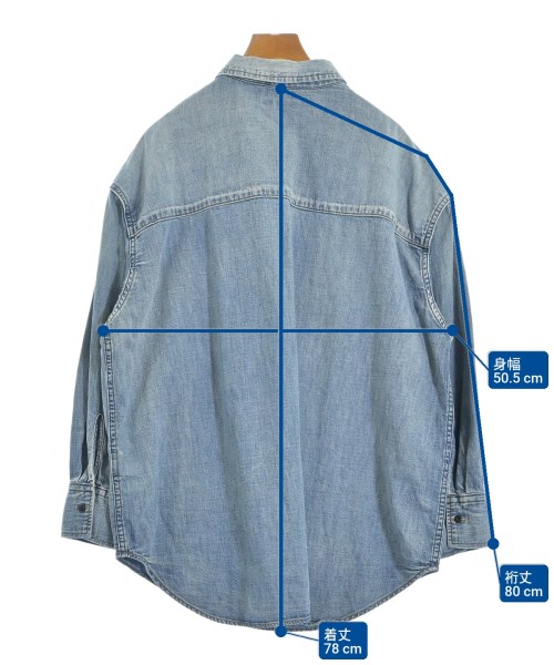 JOURNAL STANDARD（ジャーナルスタンダード）カジュアルシャツ 青 サイズ:F レディース/2200668974103