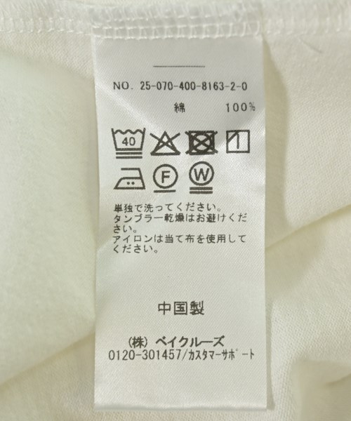 JOURNAL STANDARD（ジャーナルスタンダード）Tシャツ・カットソー 白 サイズ:F レディース/2200715402085