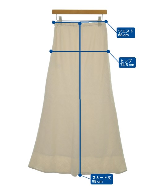 JOURNAL STANDARD（ジャーナルスタンダード）ロング・マキシ丈スカート 白 サイズ:-(S位) レディース/2200690080063