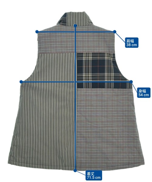 FRAPBOIS（フラボア）ダウンジャケット/ダウンベスト グレー サイズ:1(L位) レディース/2200611405029