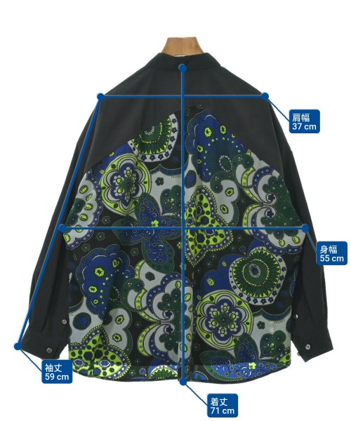 FRAPBOIS（フラボア）カジュアルシャツ 黒 サイズ:1(S位) レディース/2200611405210