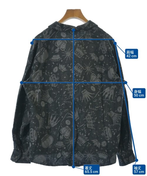 FRAPBOIS（フラボア）カジュアルシャツ 黒 サイズ:1(S位) レディース/2200633603069