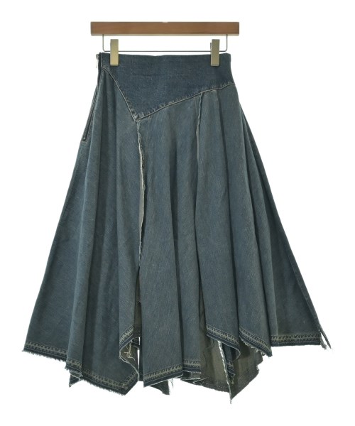 MIHARA YASUHIRO（ミハラヤスヒロ）ロング・マキシ丈スカート 青 サイズ:38(M位) レディース/2200612351011