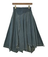 MIHARA YASUHIRO（ミハラヤスヒロ）ロング・マキシ丈スカート 青 サイズ:38(M位) レディース/2200612351011