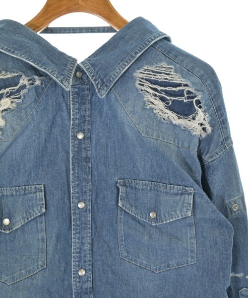 MIHARA YASUHIRO（ミハラヤスヒロ）カジュアルシャツ 青 サイズ:36(S位) レディース/2200680402035