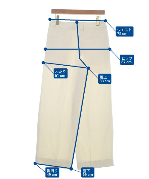 BANANA REPUBLIC（バナナリパブリック）スラックス 白 サイズ:4(XL位) レディース/2200659308030