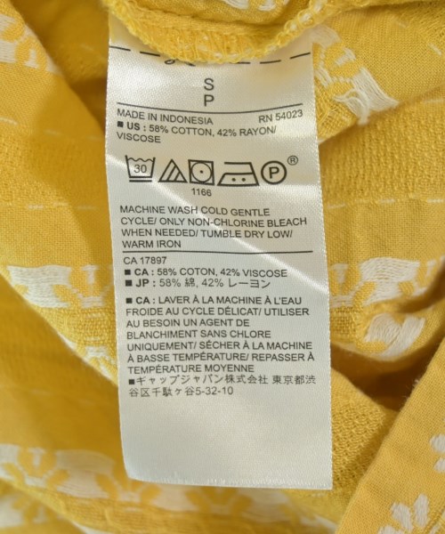 BANANA REPUBLIC（バナナリパブリック）ブラウス 黄 サイズ:S レディース/2200705857024
