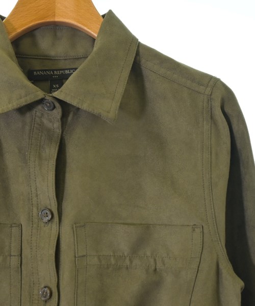 BANANA REPUBLIC（バナナリパブリック）シャツワンピース カーキ サイズ:XS レディース/2200718333027