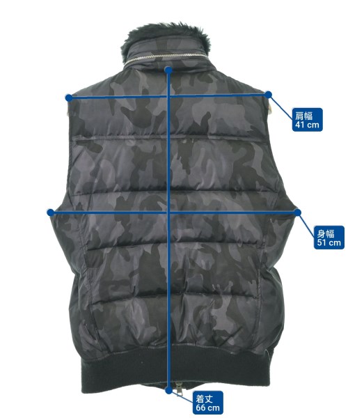 AKM（エーケーエム）ダウンジャケット/ダウンベスト 黒 サイズ:XL メンズ/2200673039033