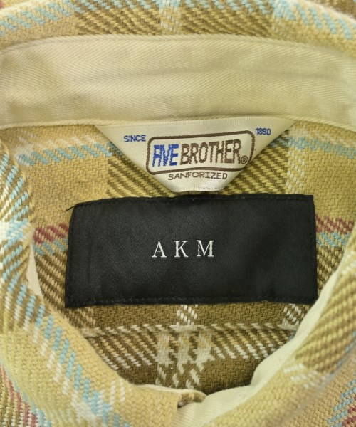 AKM（エーケーエム）カジュアルシャツ ベージュ サイズ:M メンズ/2200673992260