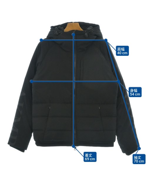 AKM（エーケーエム）ダウンジャケット/ダウンベスト 黒 サイズ:M メンズ/2200647627037