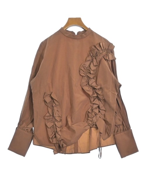 muller of yoshiokubo（ミュラーオブヨシクボ）ブラウス 茶 サイズ:38(M位) レディース/2200628683311
