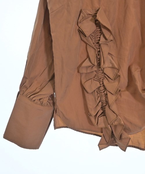 muller of yoshiokubo（ミュラーオブヨシクボ）ブラウス 茶 サイズ:38(M位) レディース/2200628683311