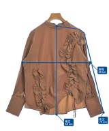 muller of yoshiokubo（ミュラーオブヨシクボ）ブラウス 茶 サイズ:38(M位) レディース/2200628683311