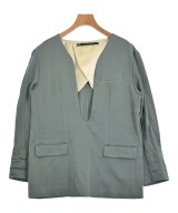muller of yoshiokubo（ミュラーオブヨシオクボ）ノーカラージャケット カーキ サイズ:38(M位) レディース/2200693559313