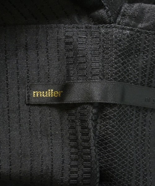muller of yoshiokubo（ミュラーオブヨシオクボ）シャツワンピース 黒 サイズ:38(M位) レディース/2200708828021
