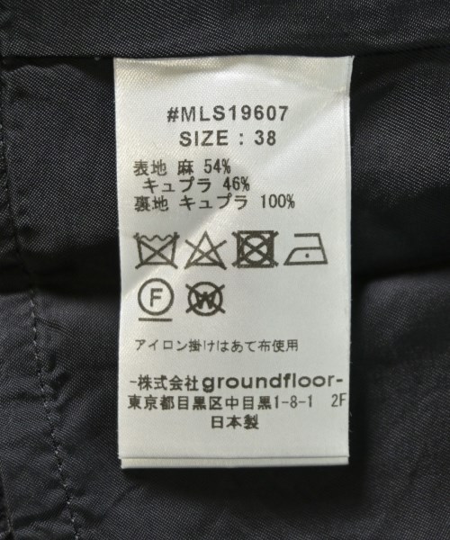 muller of yoshiokubo（ミュラーオブヨシオクボ）シャツワンピース 黒 サイズ:38(M位) レディース/2200708828021