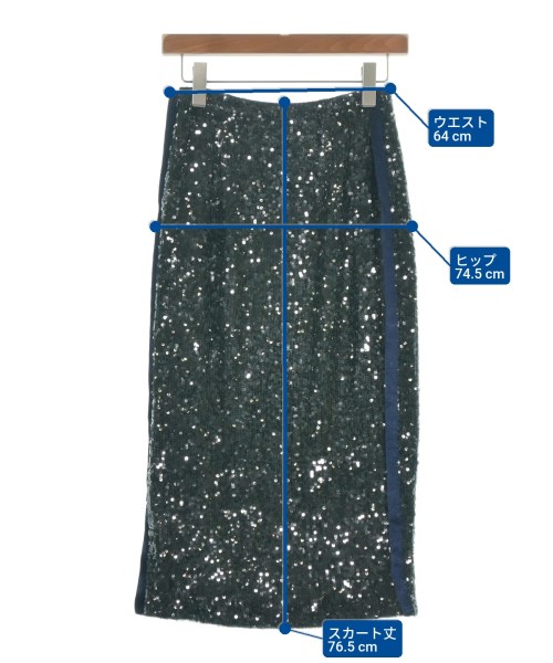 muller of yoshiokubo（ミュラーオブヨシクボ）ロング・マキシ丈スカート 緑 サイズ:36(S位) レディース/2200648312062