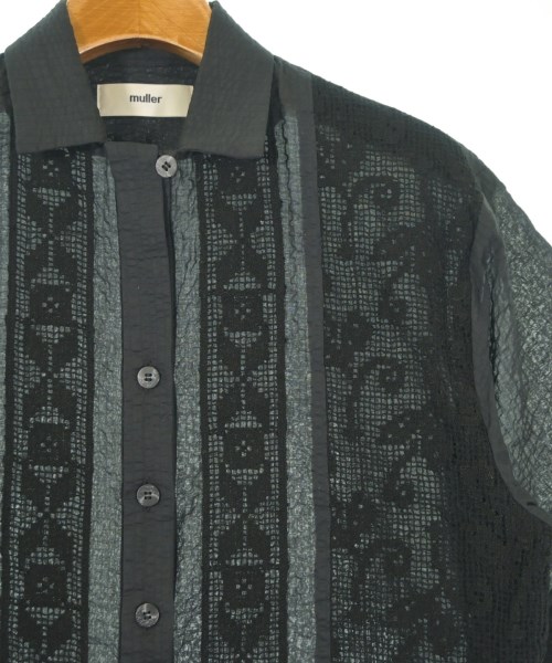 muller of yoshiokubo（ミュラーオブヨシクボ）カジュアルシャツ 黒 サイズ:36(S位) レディース/2200650214040