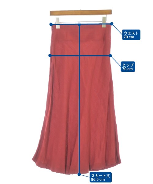 muller of yoshiokubo（ミュラーオブヨシオクボ）ロング・マキシ丈スカート 赤 サイズ:38(M位) レディース/2200665037146