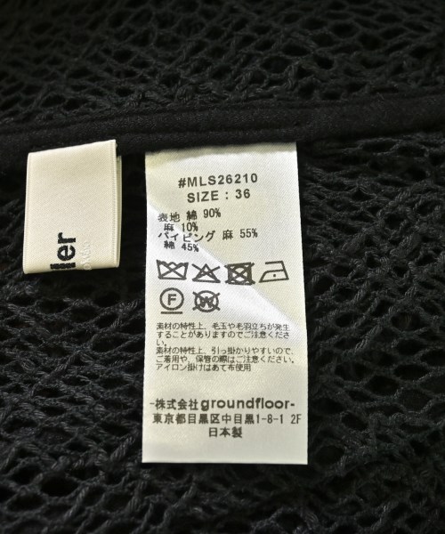 muller of yoshiokubo（ミュラーオブヨシオクボ）タンクトップ 黒 サイズ:36(S位) レディース/2200720519013