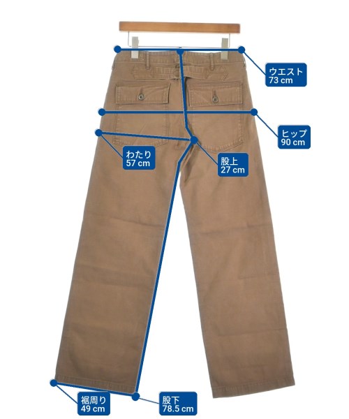 orSlow（オアスロウ）チノパン 茶 サイズ:1(S位) メンズ/2200626938024