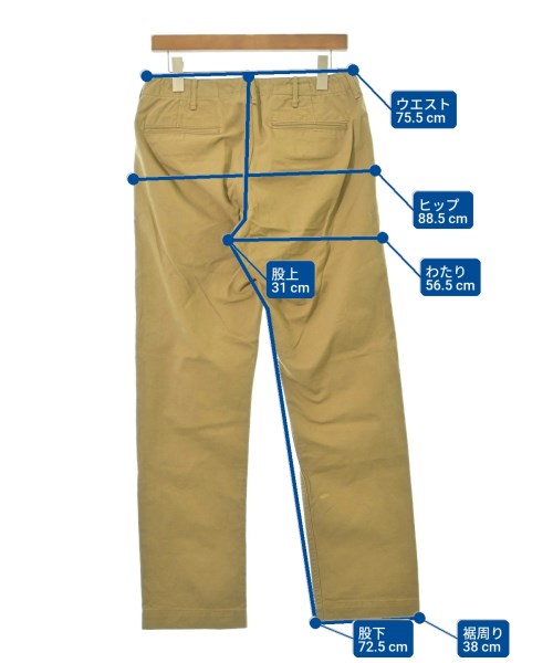 orSlow（オアスロウ）チノパン ベージュ サイズ:1(S位) メンズ/2200532037507